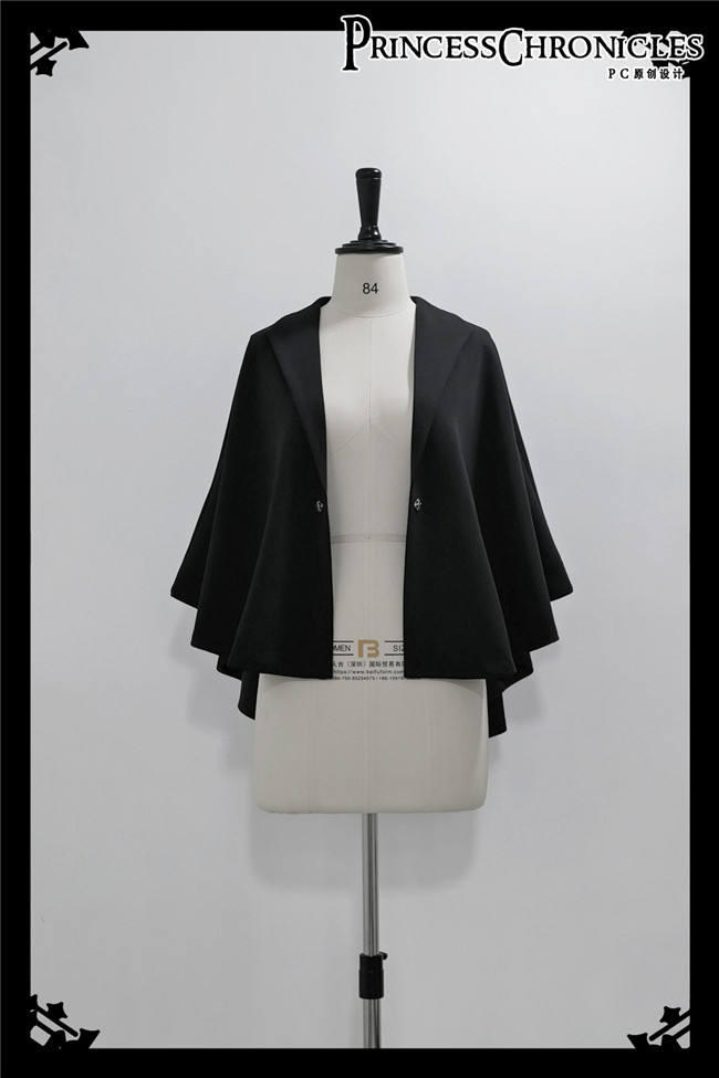 Princess Chronicles Black Rabbits Ouji Fashion Vest, Cape and Short Pants
