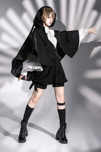 Princess Chronicles Black Rabbits Ouji Lolita Vest, Cape and Short Pants