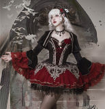 Blood Clan Feast Dark Gothic Lolita Jumper Dress and Bolero