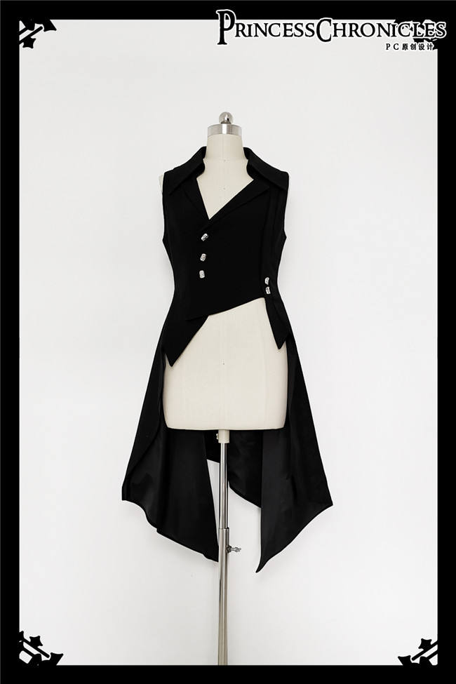 Princess Chronicles Retro Dark Medieval Ouji Lolita Vest Ouji Fashion