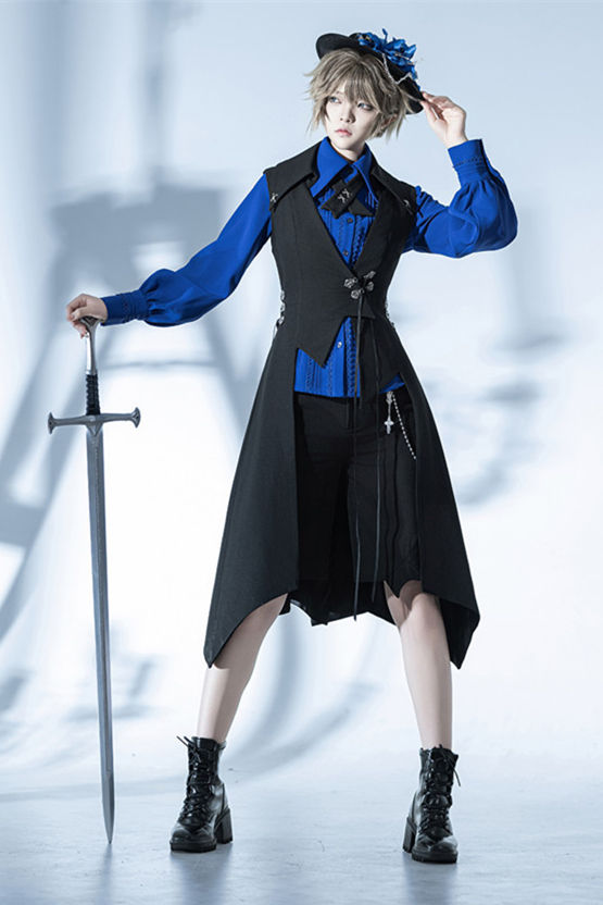 Princess Chronicles Retro Dark Medieval Slim Fit Vest Ouji Fashion