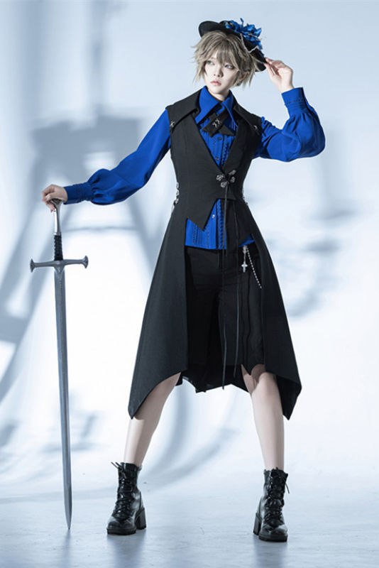 Princess Chronicles Retro Dark Medieval Slim Fit Vest Ouji Fashion