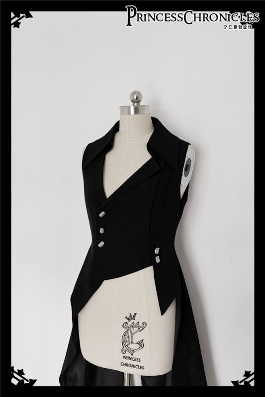 Princess Chronicles Retro Dark Medieval Ouji Lolita Vest Ouji Fashion