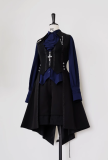 Princess Chronicles Black and Blue Ouji Lolita Blouse, Vest and Pants