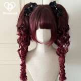 Dcoucou Short Bobo Double Ponytails Curls Lolita Wigs