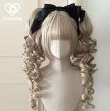 Dcoucou Short Bobo Double Ponytails Curls Lolita Wigs
