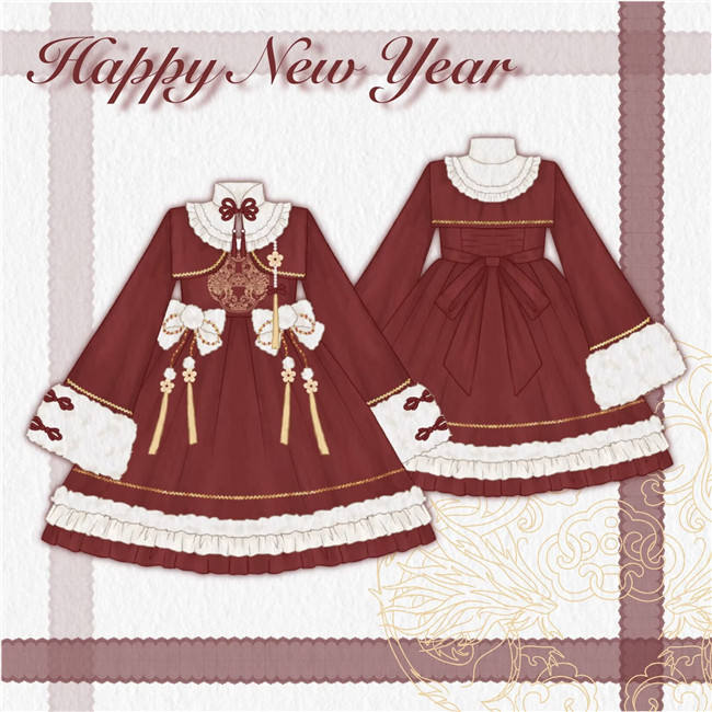 Pray for a Good Harvest Qi Lolita Dress and Coat