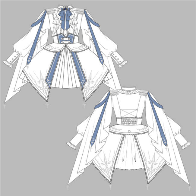 Starlight Knight Lolita Skirt and Top