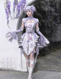 Blood Supply Dragon Prints Jacquard Qi Halloween Top, Skirt and Sleeves