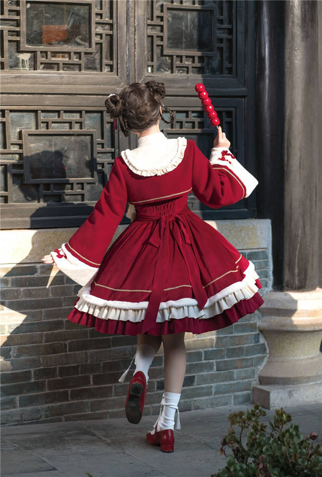 Pray for a Good Harvest Qi Lolita Dress and Coat
