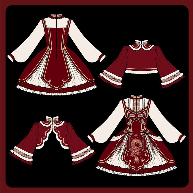Dragon Year Qi Lolita Dress and Coat