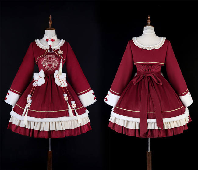 Pray for a Good Harvest Qi Lolita Dress and Coat