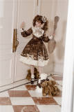 Chocolate Cat Long Sleeves Lolita Dress
