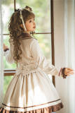 Miss Point Classic Chocolate Stripe Lolita Coat