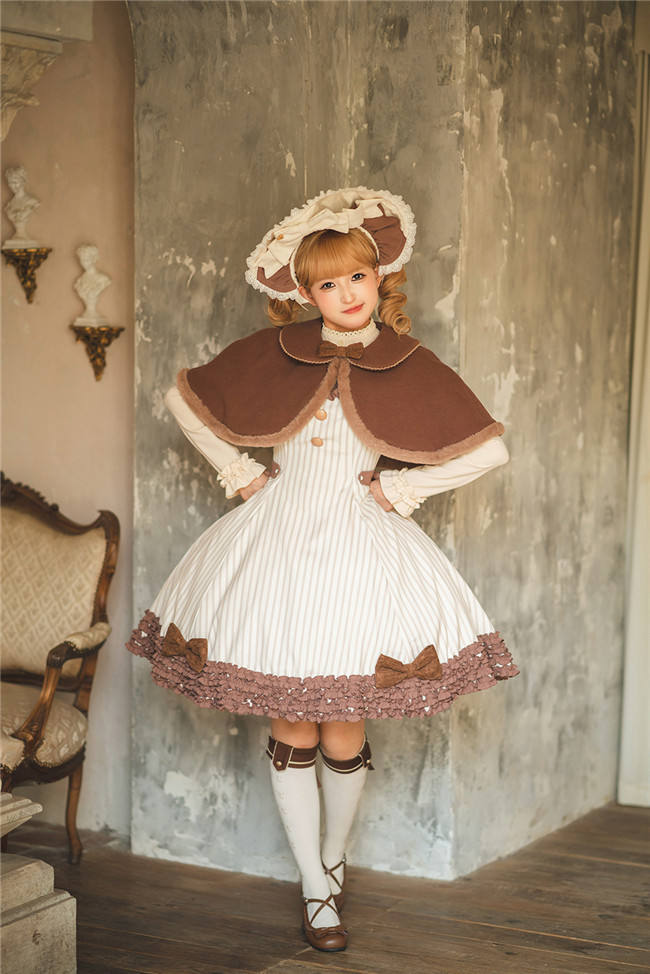 Miss Point Classic Chocolate Lolita Cape