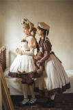 Miss Point Classic Chocolate Stripe Lolita Jumper Dress