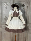 Miss Point Classic Chocolate Stripe Lolita Dress