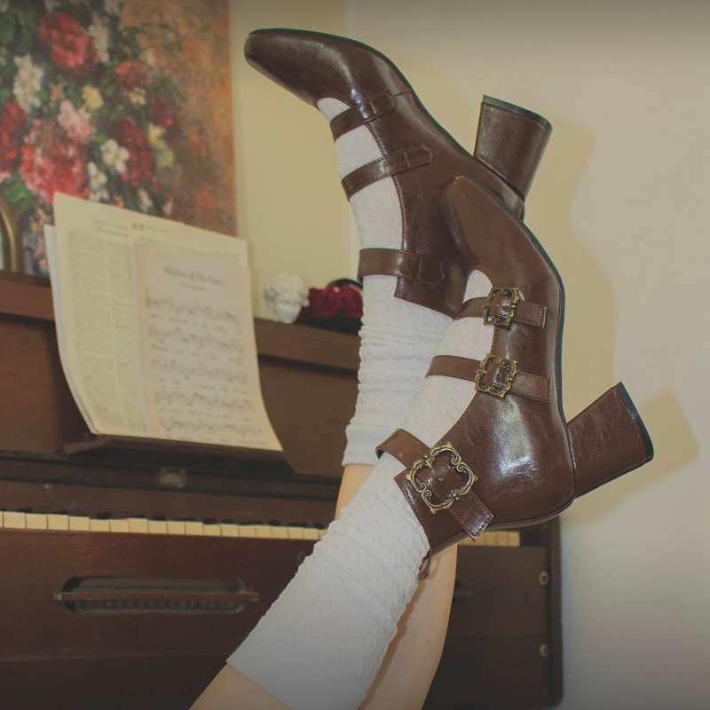 MODO Three Belts Lolita Heels Shoes