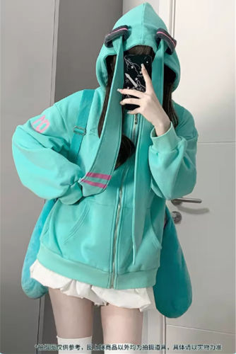 Co-branded by Hatsune Miku Winter Hoodie Jacket