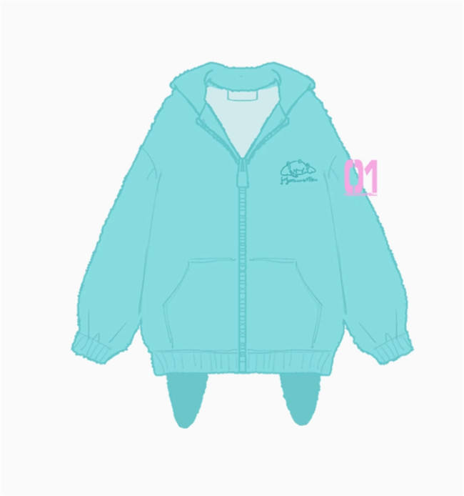 Co-branded by Hatsune Miku Winter Hoodie Jacket