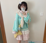 Co-branded by Hatsune Miku Sailor Collar sweater