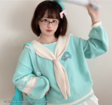 Co-branded by Hatsune Miku Sailor Collar sweater