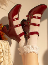 MODO Three Belts Lolita Heels Shoes