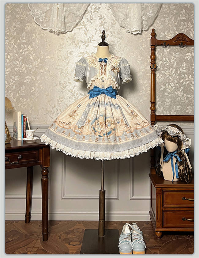 Alice Girl Sea Salt Fairy Tale Sweet Lolita Dress