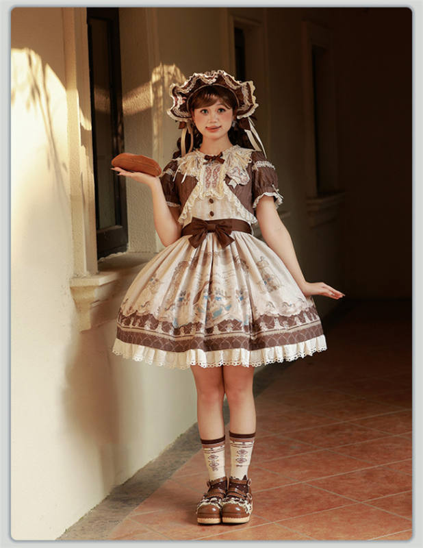 Alice Girl Sea Salt Fairy Tale Sweet Lolita Dress