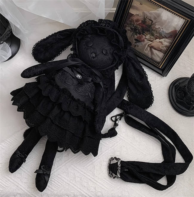 Withpuji Lamb and Kitten Doll Bag and Accessories