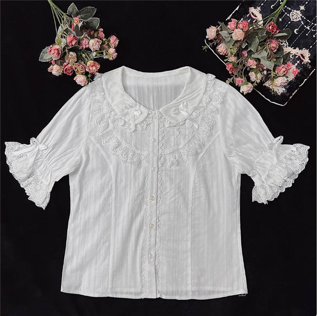Peter Pan Collar Lace Lolita Blouse