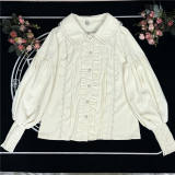Peter Pan Collar Gigot Sleeve Lolita Blouse