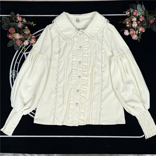 Peter Pan Collar Gigot Sleeve Lolita Blouse