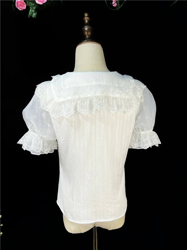 Peter Pan Collar Cotton Lolita Blouse