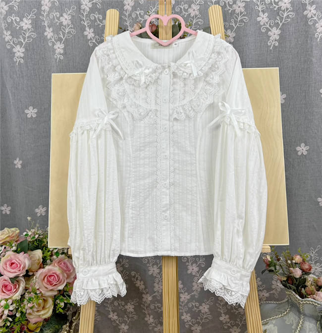 Peter Pan Collar Lace Lolita Blouse
