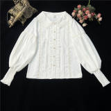 Peter Pan Collar Gigot Sleeve Lolita Blouse