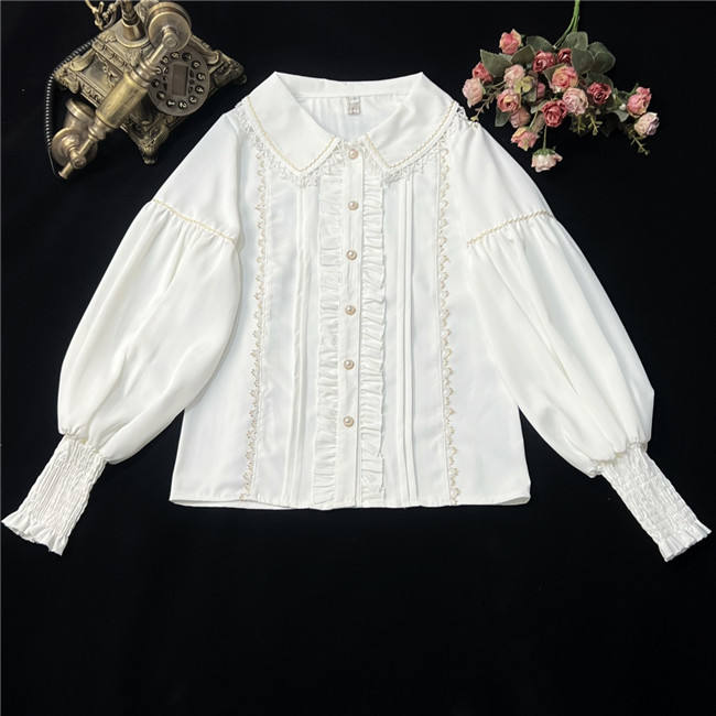 Peter Pan Collar Gigot Sleeve Lolita Blouse