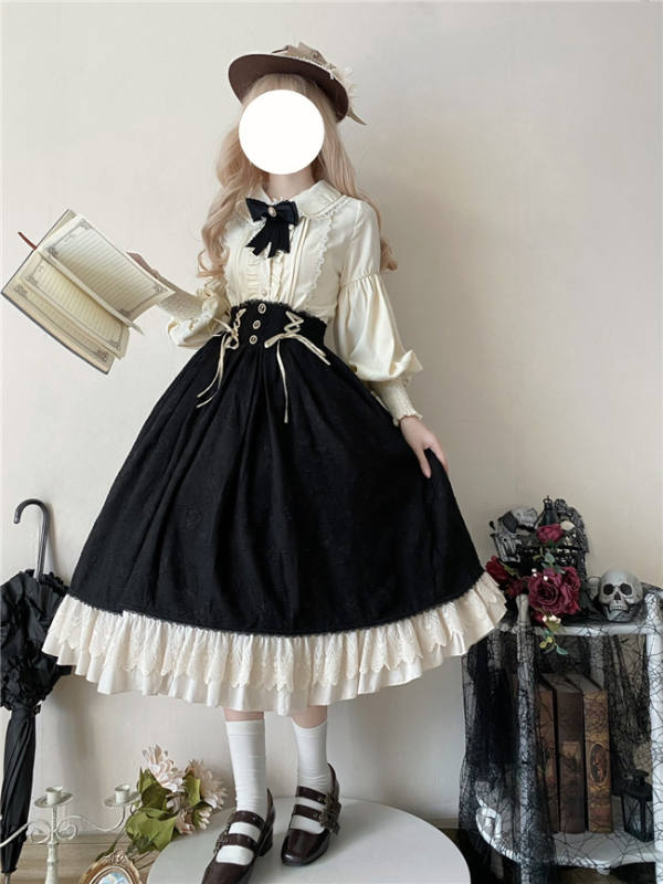 Peter Pan Collar Gigot Sleeve Lolita Blouse