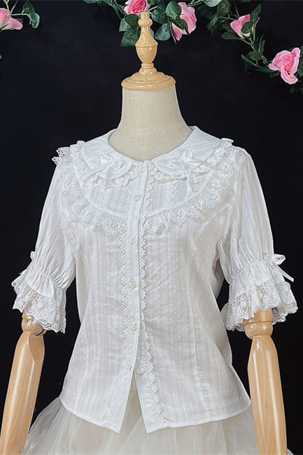 Peter Pan Collar Lace Lolita Blouse