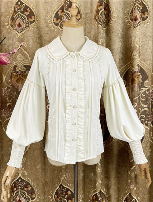 Peter Pan Collar Gigot Sleeve Lolita Blouse