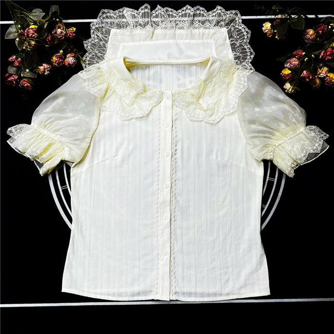 Peter Pan Collar Cotton Lolita Blouse