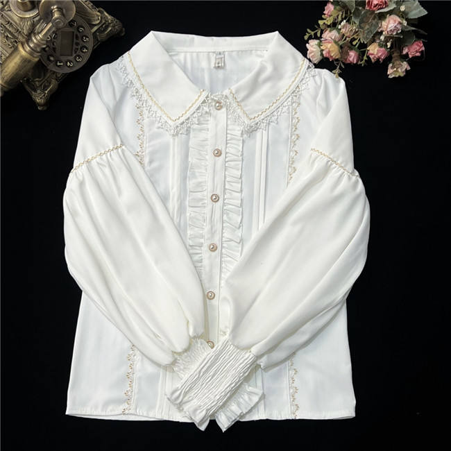 Peter Pan Collar Gigot Sleeve Lolita Blouse