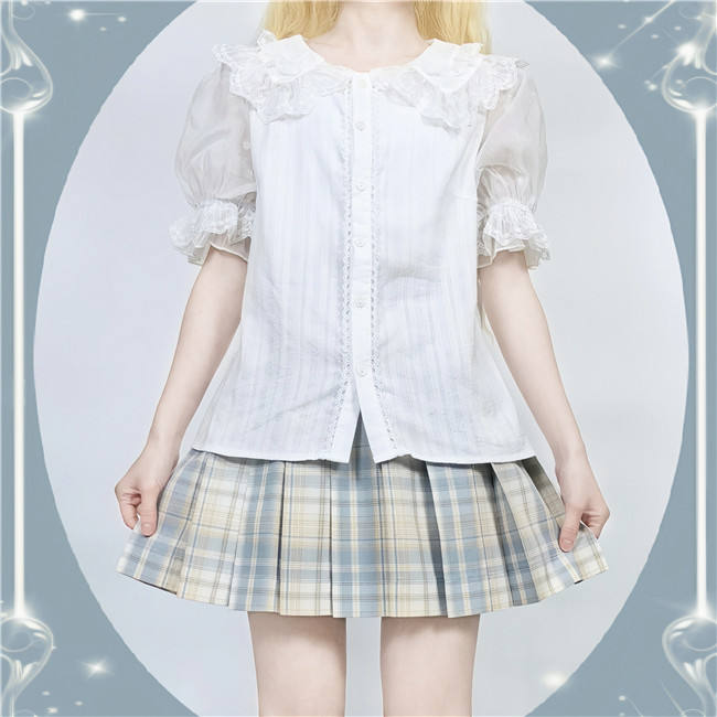 Peter Pan Collar Cotton Lolita Blouse