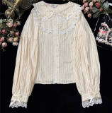 Peter Pan Collar Lace Lolita Blouse