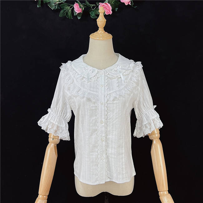 Peter Pan Collar Lace Lolita Blouse