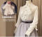 White Chiffon Blouse and Necktie