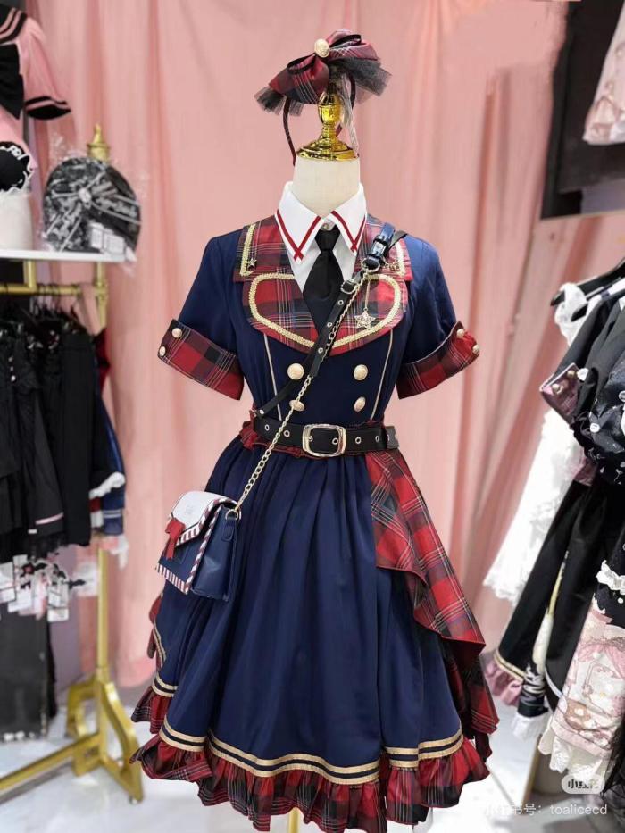 Tommy Bear ~Girl's Revolution~ Military Lolita OP/JSK -In Stock