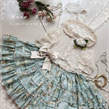 Moon River ~Camellia Vintage Flowers Lolita Vest/Skirt