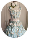Moon River ~Camellia Vintage Flowers Lolita Vest/Skirt