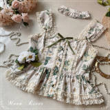 Moon River ~Camellia Vintage Flowers Lolita Vest/Skirt
